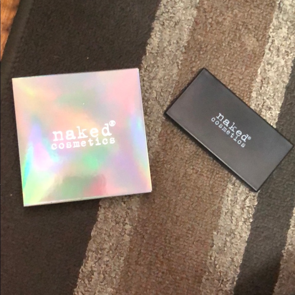 Naked Cosmetics highlighter and pressed pigments